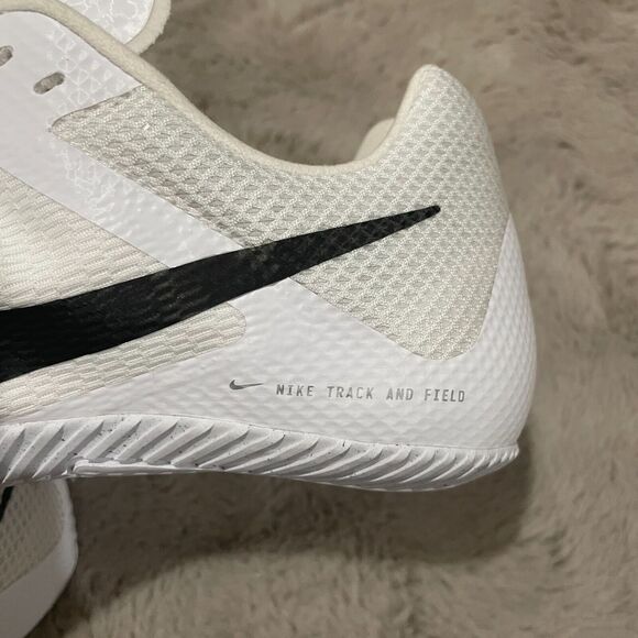 Nike Rival Sprint Track Spikes,‎ Size 11.5 (EU 45.5), White/Black (DC8753-100) - Picture 7 of 10